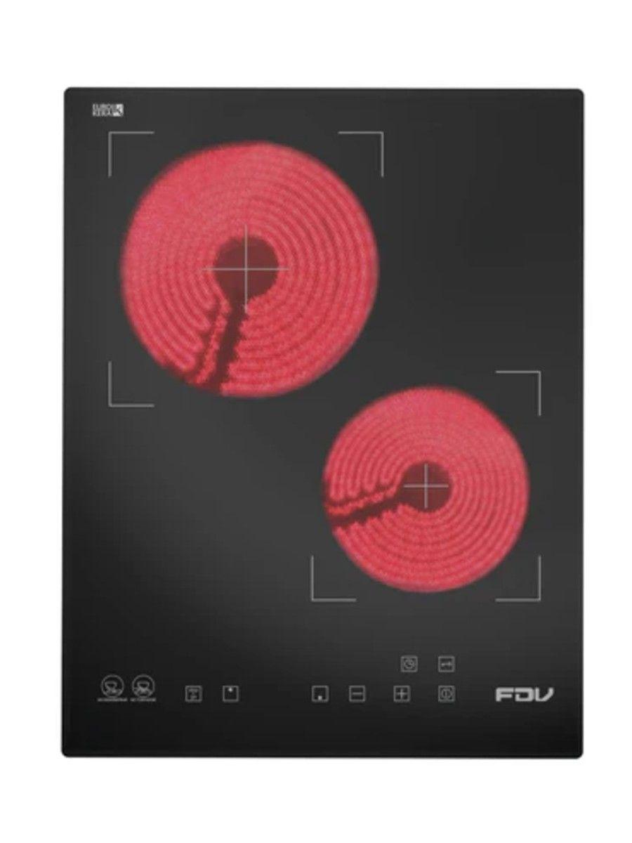 Encimera Vitrocerámica Black 2 Quemadores 35 cm FDV-4