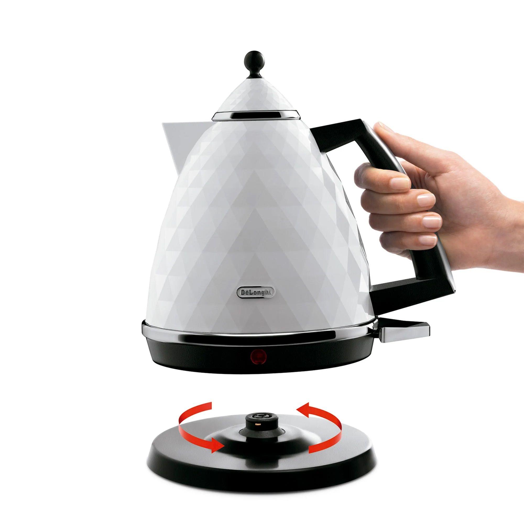 Hervidor De Longhi Brillante Blanco KBJ2001.W-1