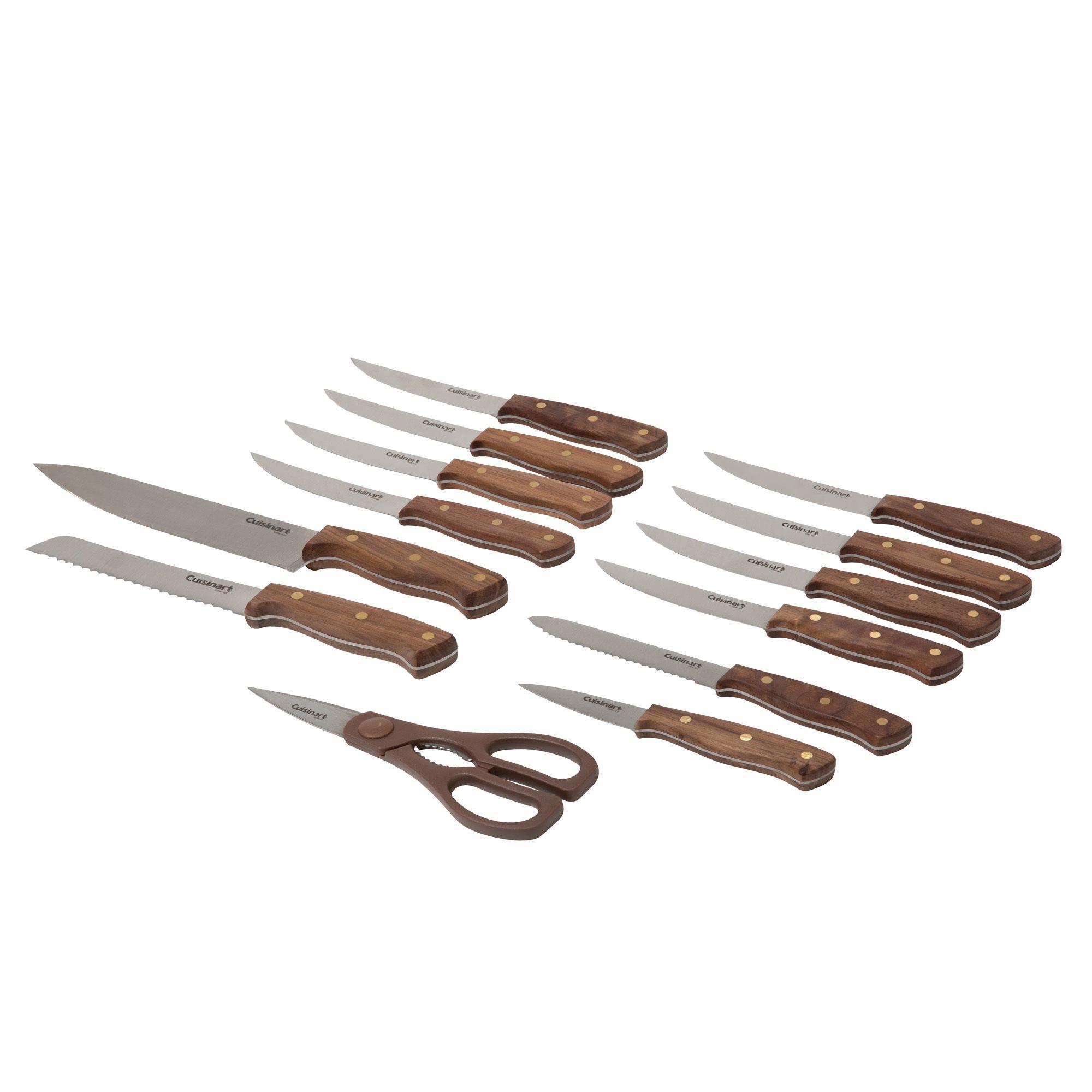 Taco de Cuchillos Cuisinart Triple Rivet Walnut 14P-2