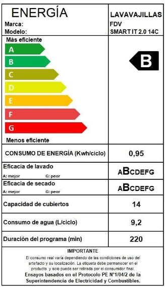 Lavavajillas Integrada Fdv Smart 2.0 - 14 Cubiertos-6