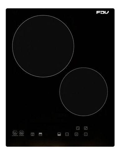 Encimera Fdv Vitrocerámica 2 Focos Black - Redonda-0