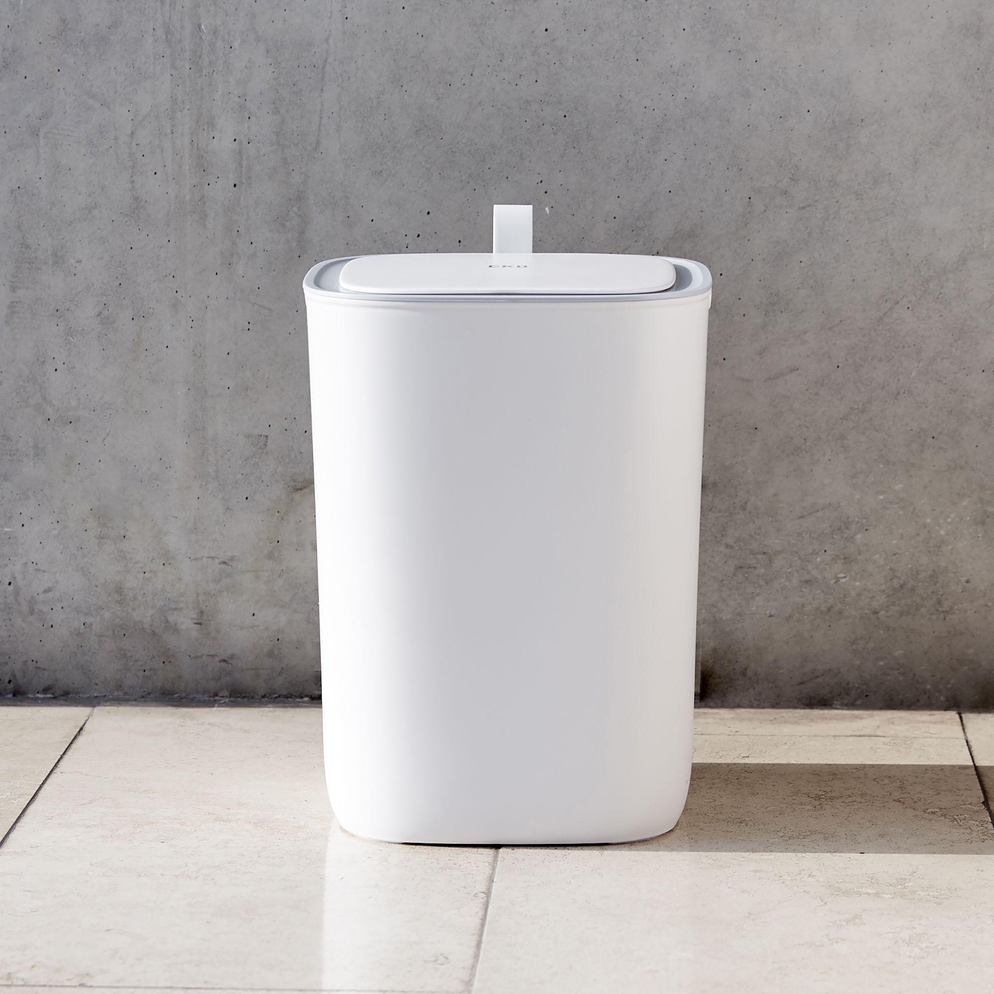 Basurero Eko Moran blanco con sensor 12L-5