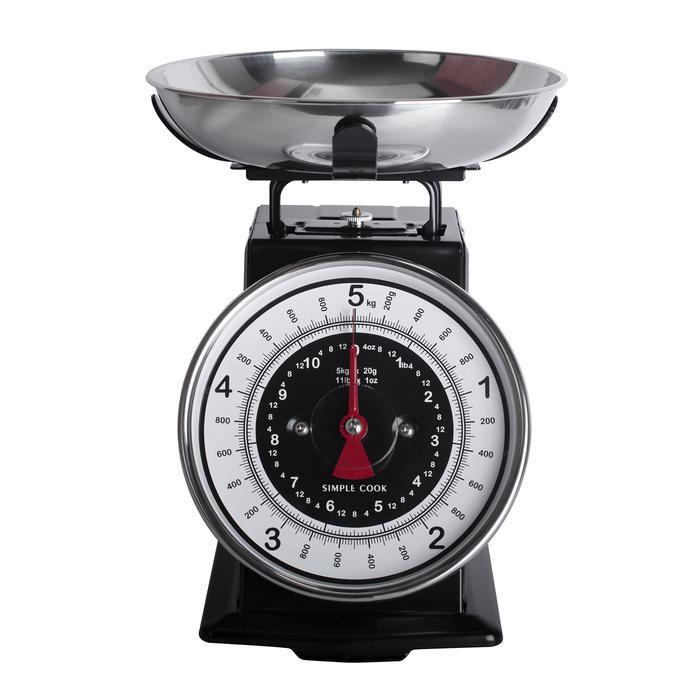 Balanza de cocina Simple Cook Bruselas negra-0