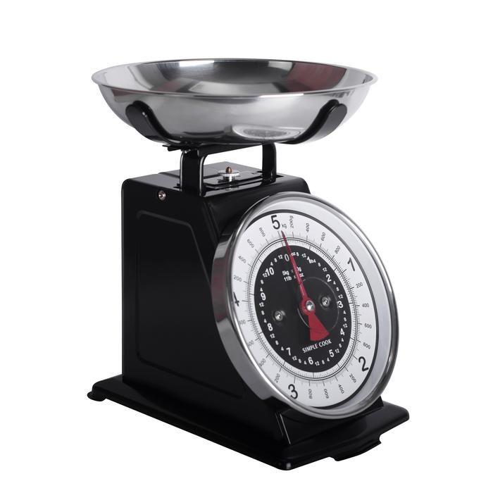 Balanza de cocina Simple Cook Bruselas negra-1
