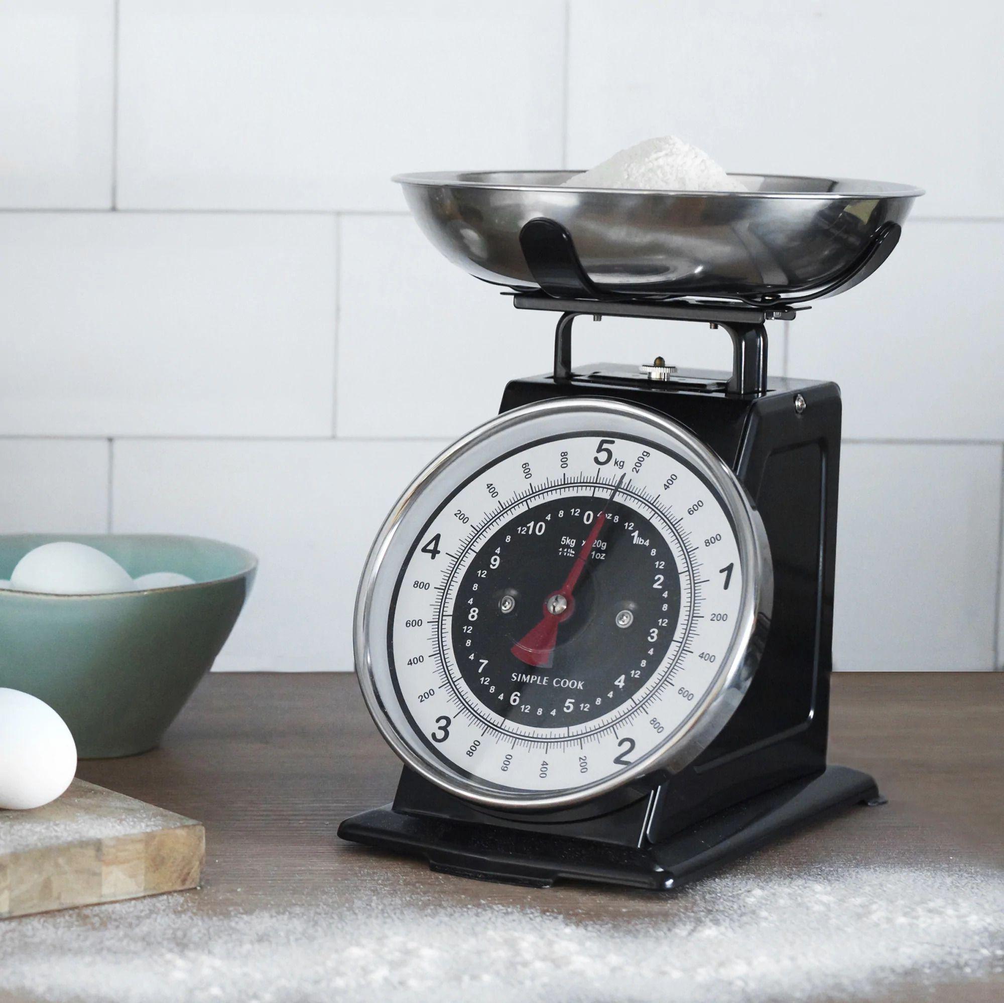 Balanza de cocina Simple Cook Bruselas negra-4