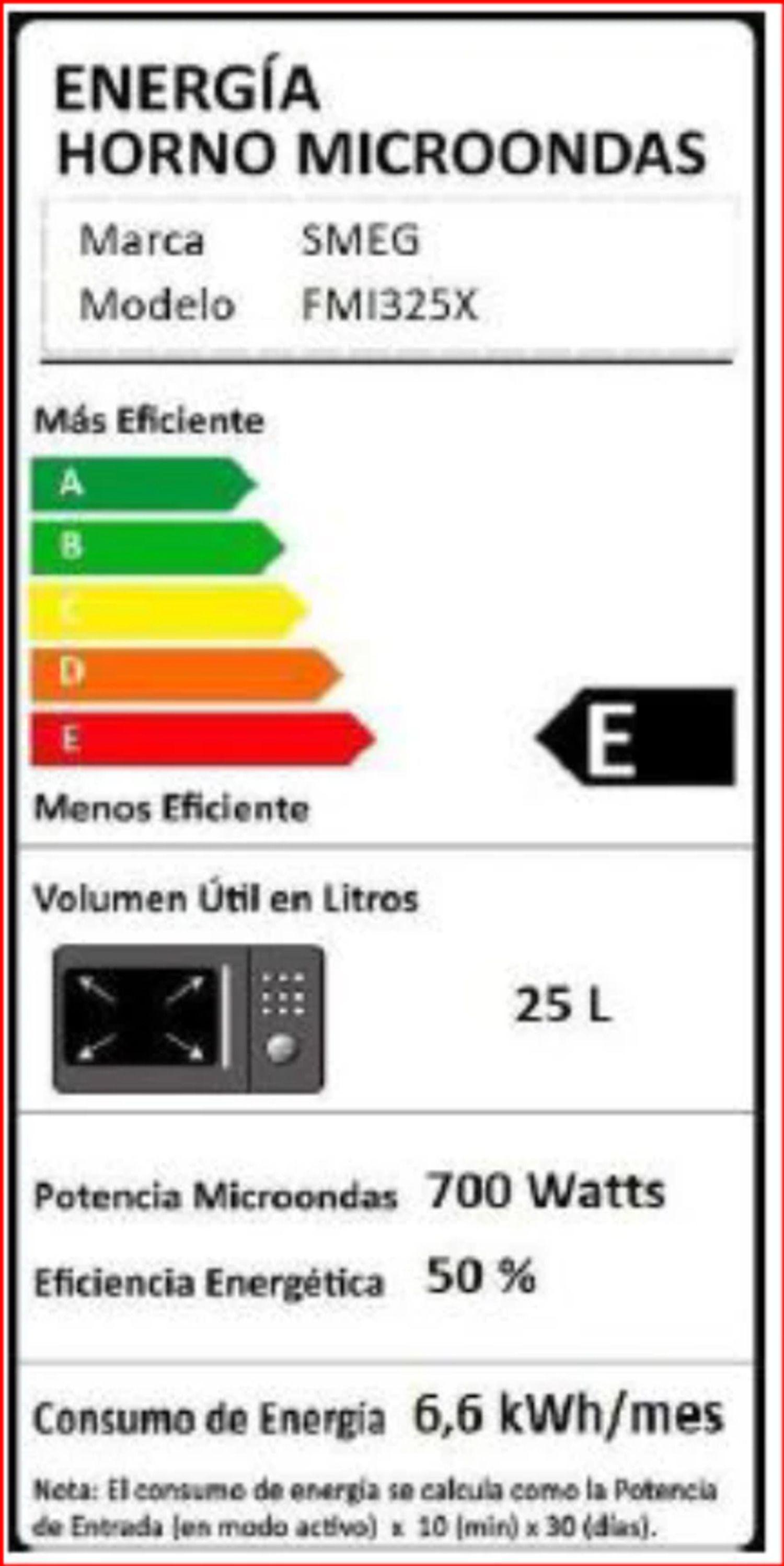 Microondas Smeg Classica modelo FMI325X-2