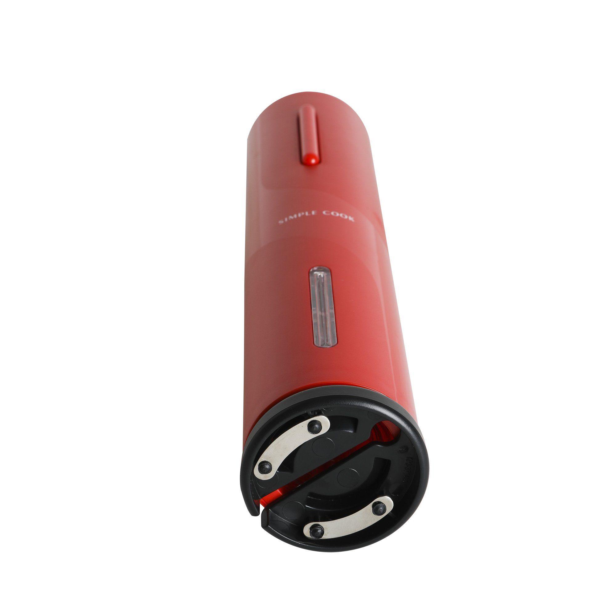 Descorchador de vinos electrico Baco Red-1