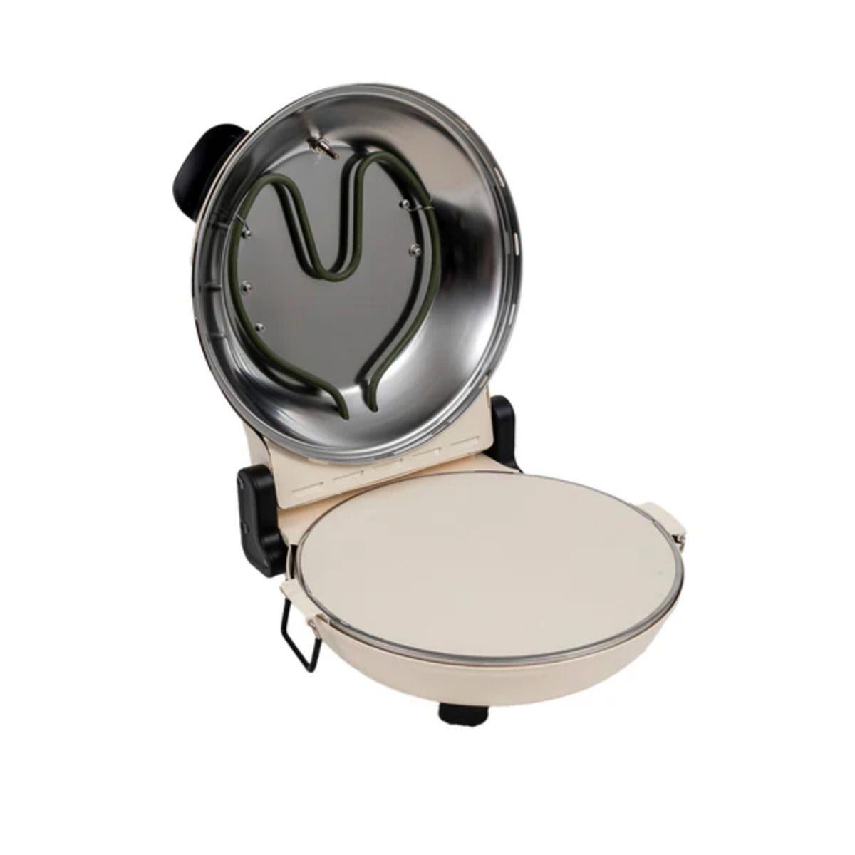 Horno Pizza Control Dual de Temperatura Nápoles Crema FDV-4