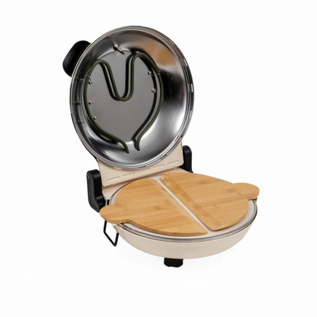 Horno Pizza Control Dual de Temperatura Nápoles Crema FDV-5