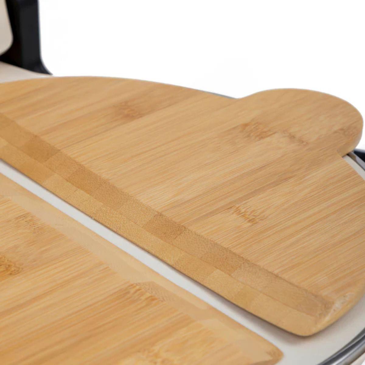 Horno Pizza Control Dual de Temperatura Nápoles Crema FDV-6