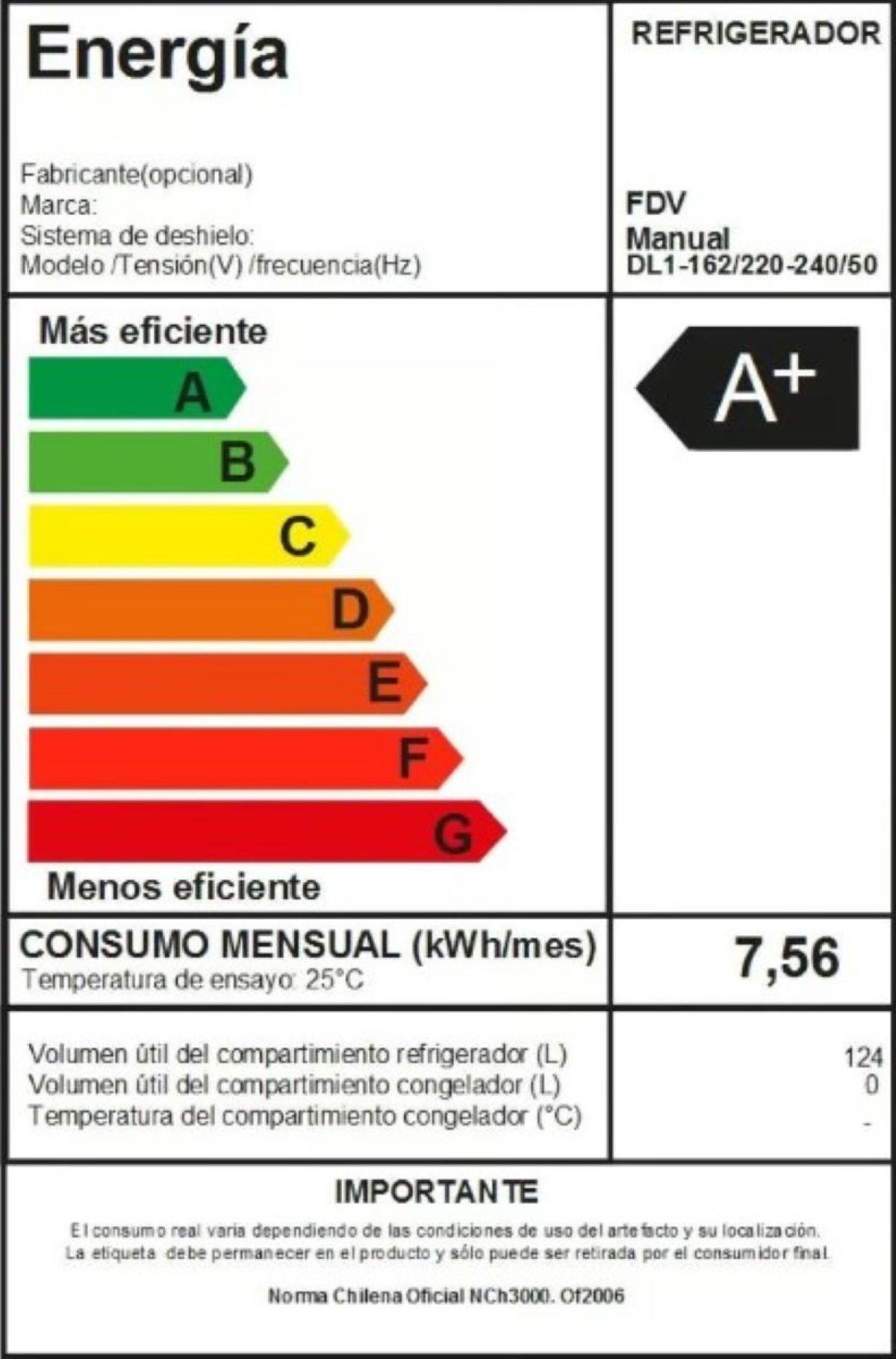 Refrigerador FDV Bajo Cubierta 124 Lts Elegance 2.0 inox-4