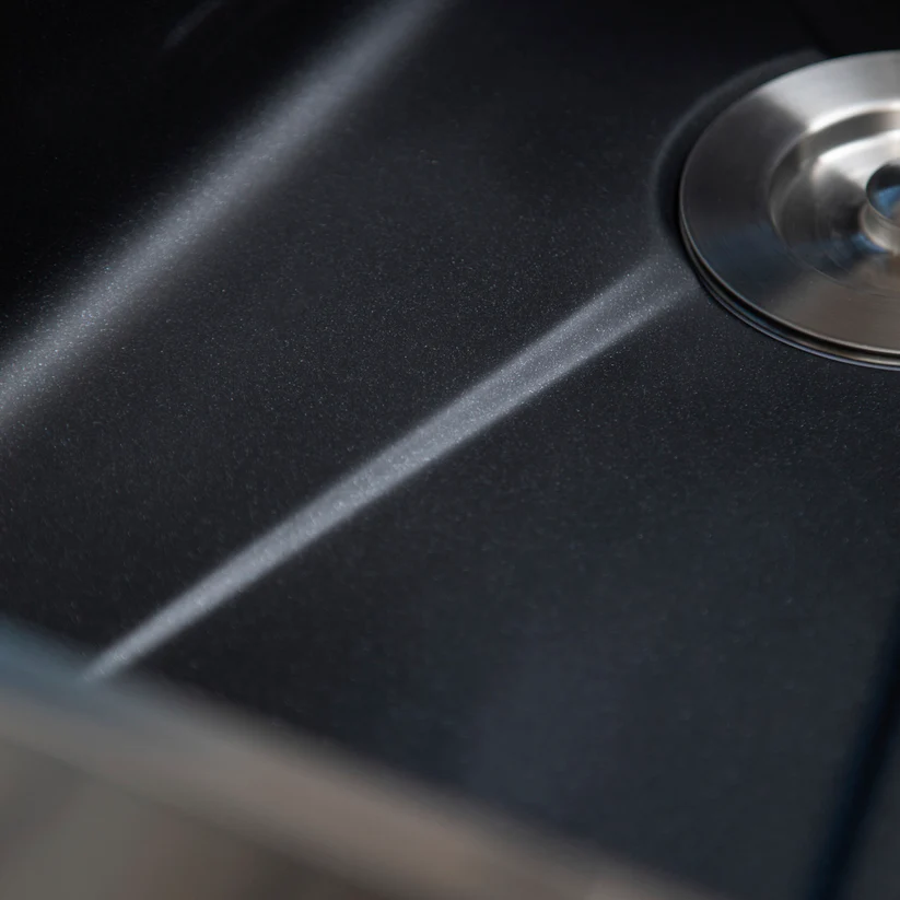 Lavaplatos Smart Wash Granito Negro + Grifería FDV Deluxe-4