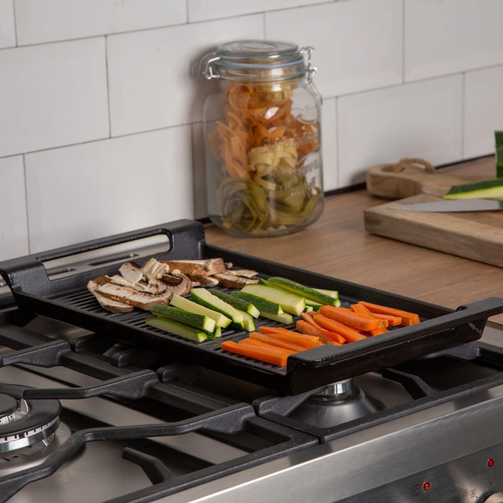Plancha de Hierro fundido Simple Cook Iron Grill-4