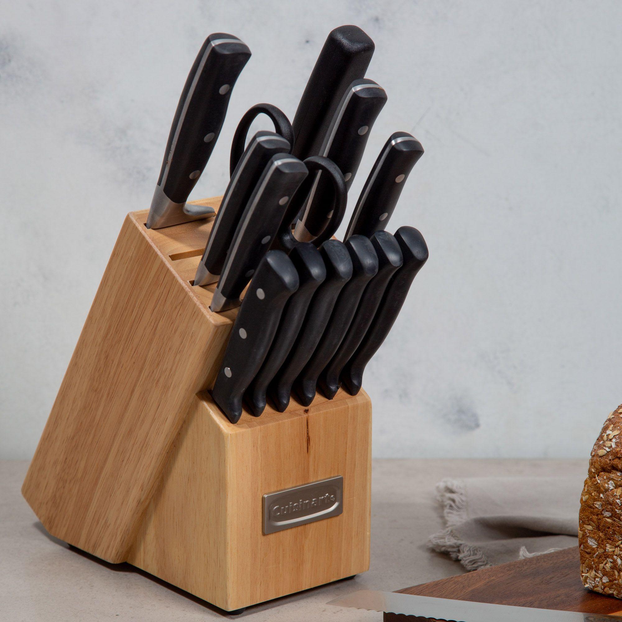 Taco de Cuchillos Cuisinart Triple Rivet Black 15P-5
