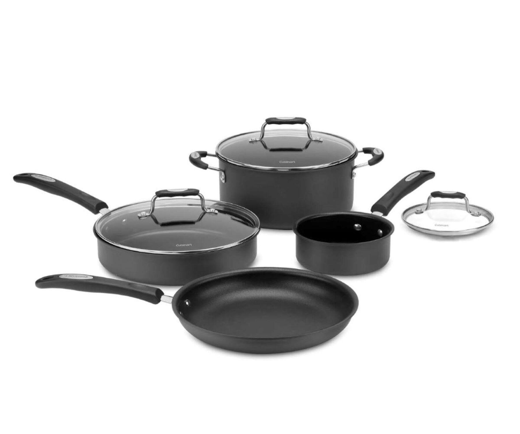 Bateria Cuisinart Classica Anodizado 7P Negra-0