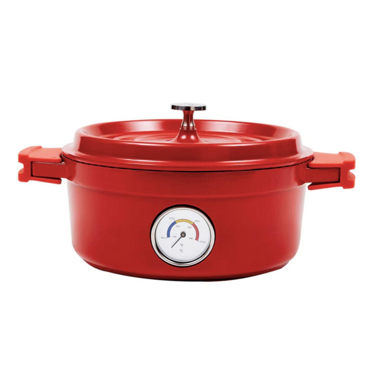 Olla aluminio fundido Simple Cook Alsacia Roja 4 lts-0
