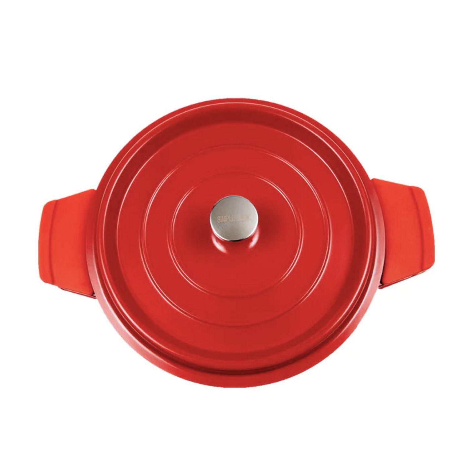 Olla aluminio fundido Simple Cook Alsacia Roja 4 lts-1