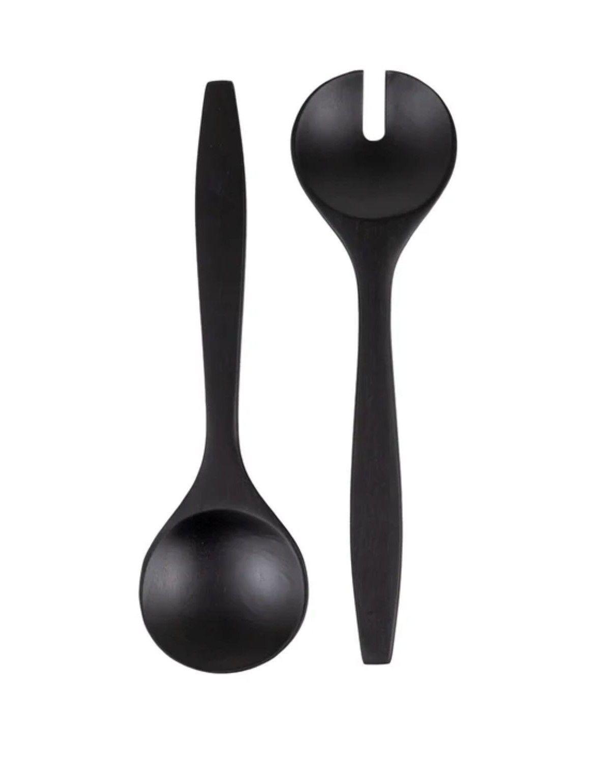 Set para servir 2 pcs Madera negra Coquinaria-0