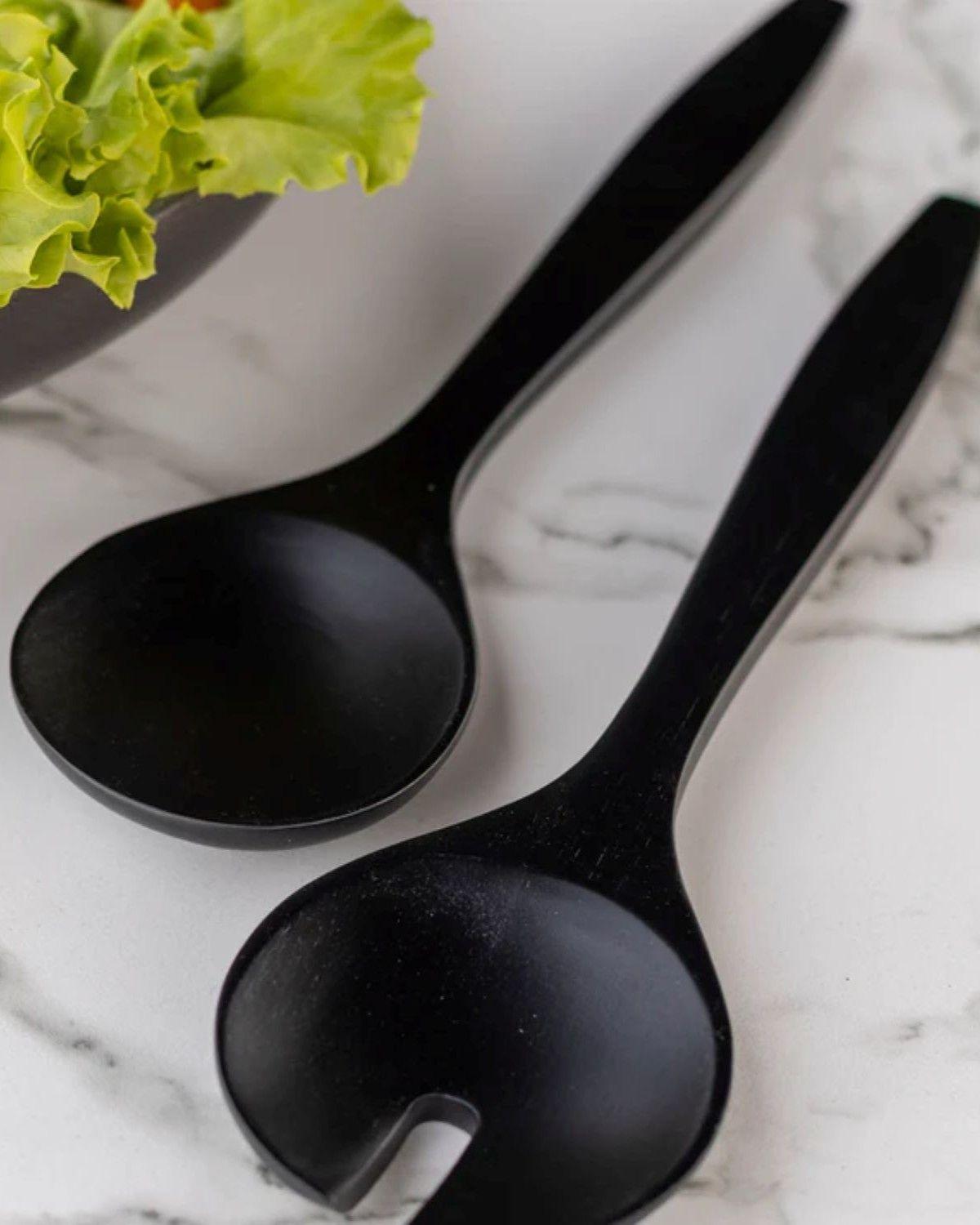 Set para servir 2 pcs Madera negra Coquinaria-5