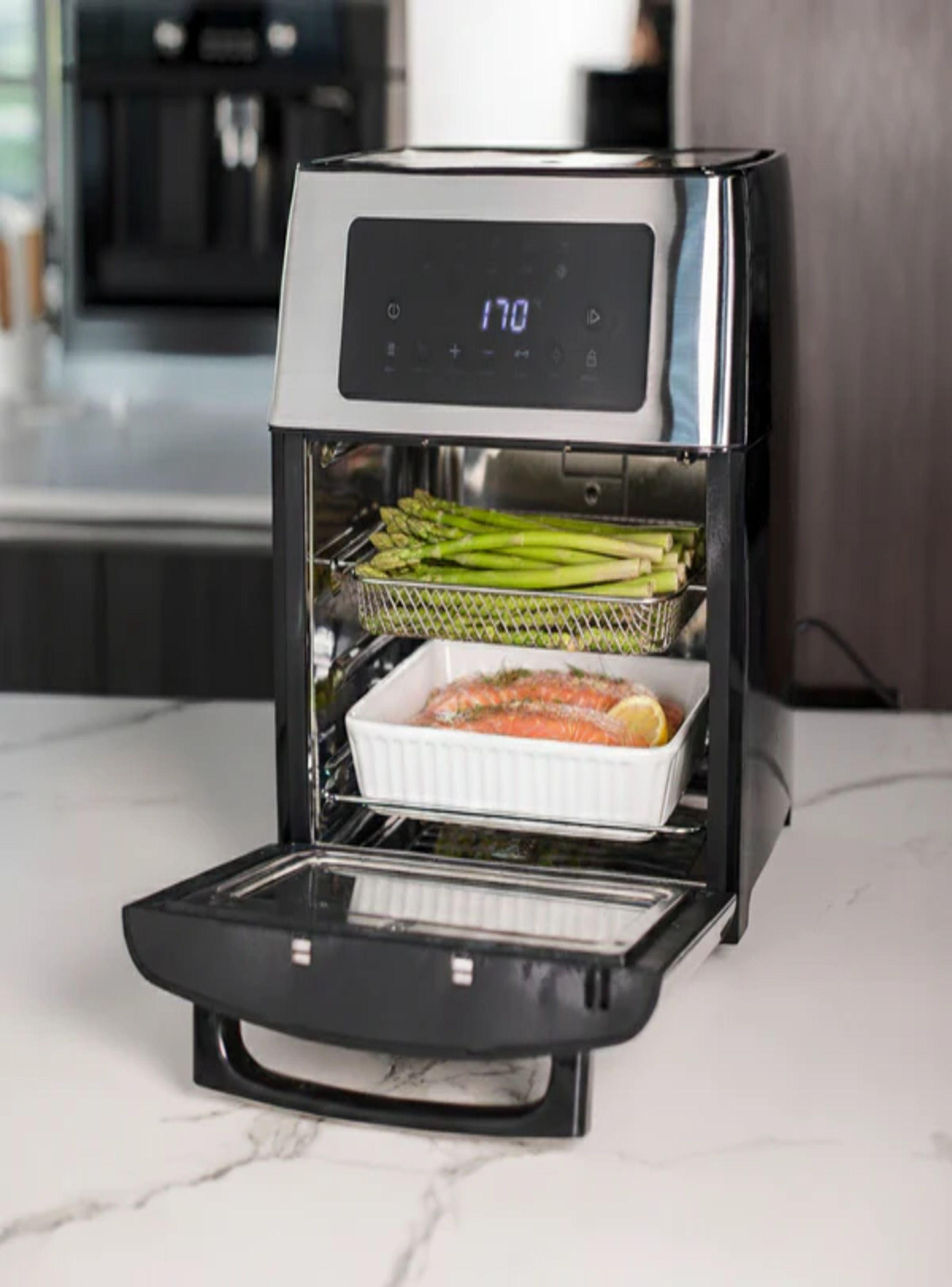 FDV+ Freidora de Aire Aerofryer 15 Lts Negro y Acero Inoxidable-3