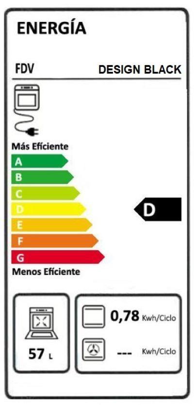 Horno Empotrado Design Black 60 Lts FDV-4