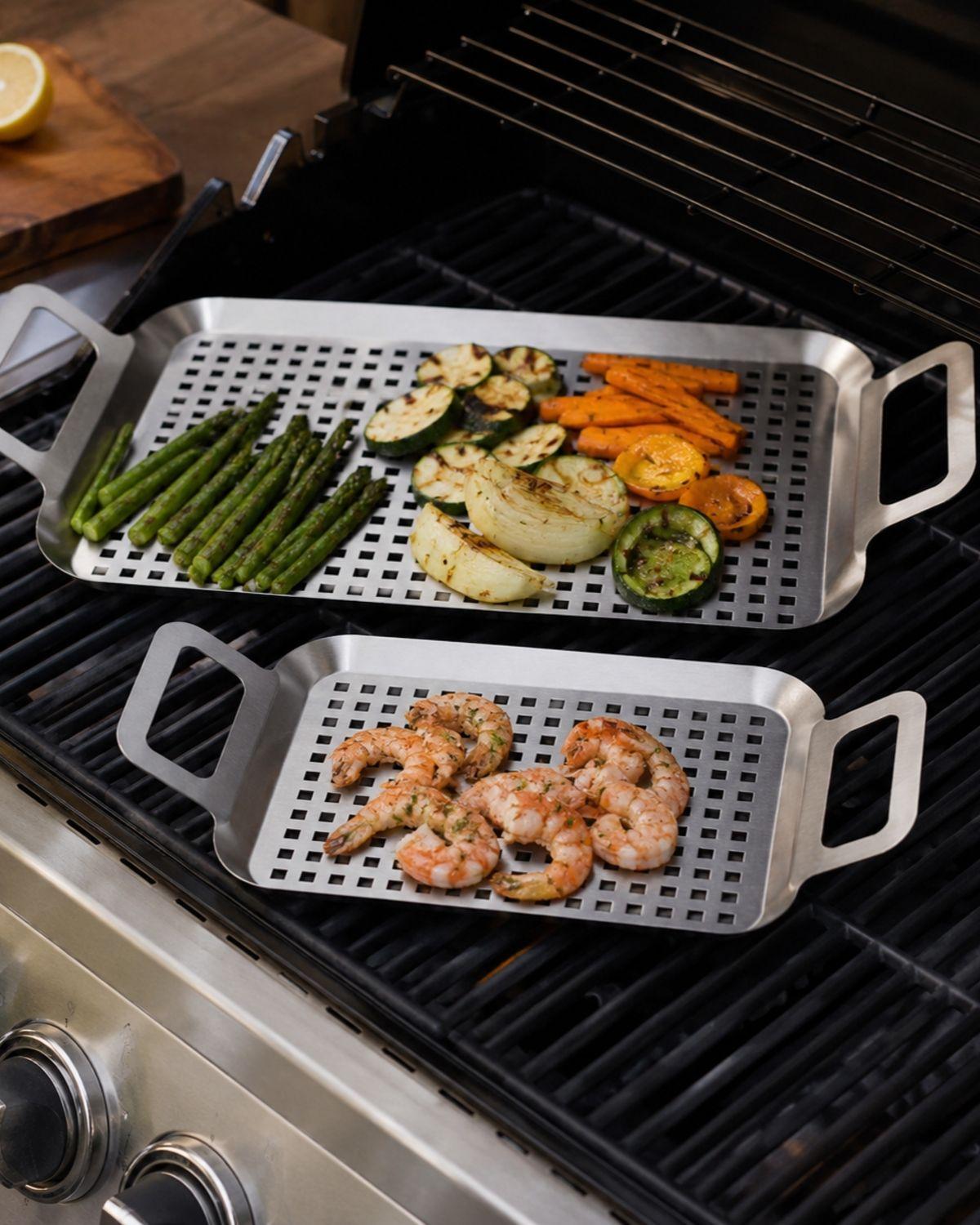 Set Plancha de verduras para parrilla Simple Cook-1