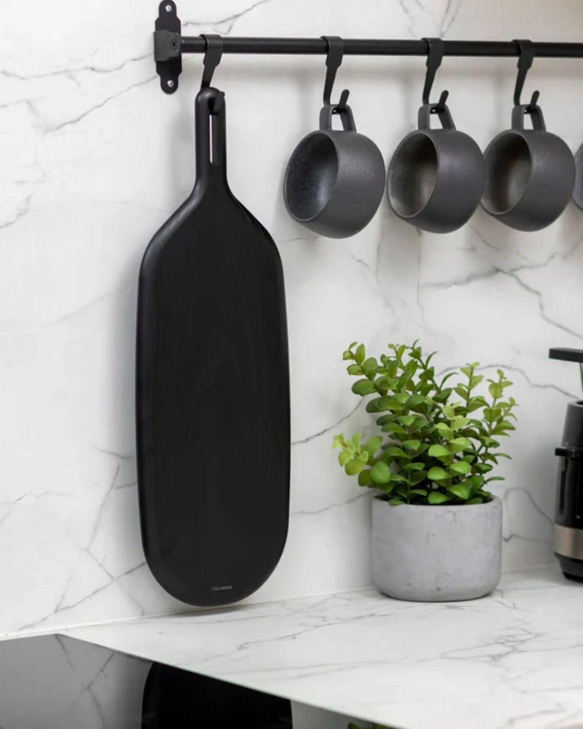 Tabla Madera negra 49 cms Coquinaria-2