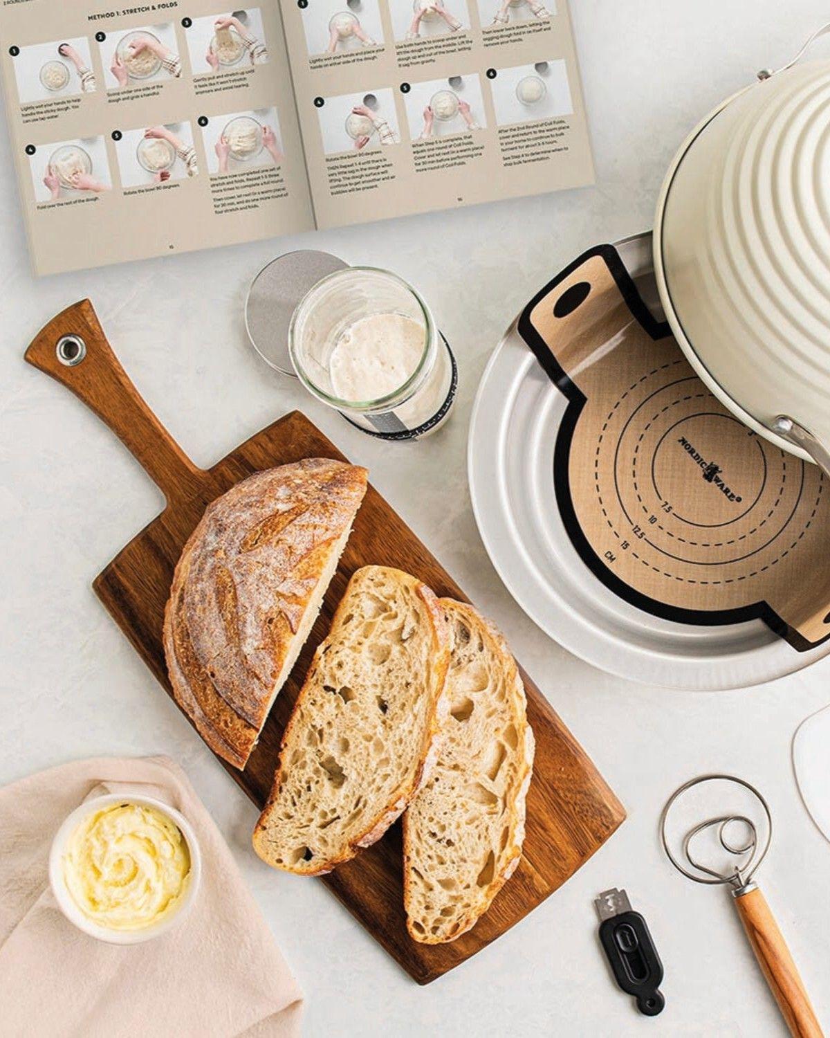 Basic 9 Piece Simply Sourdough Bread Baking Kit Nordic Ware-4