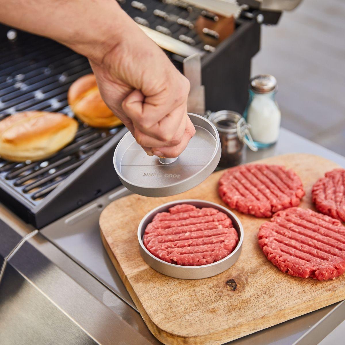 Molde Prensador de Hamburguesas Simple Cook Smokky-5