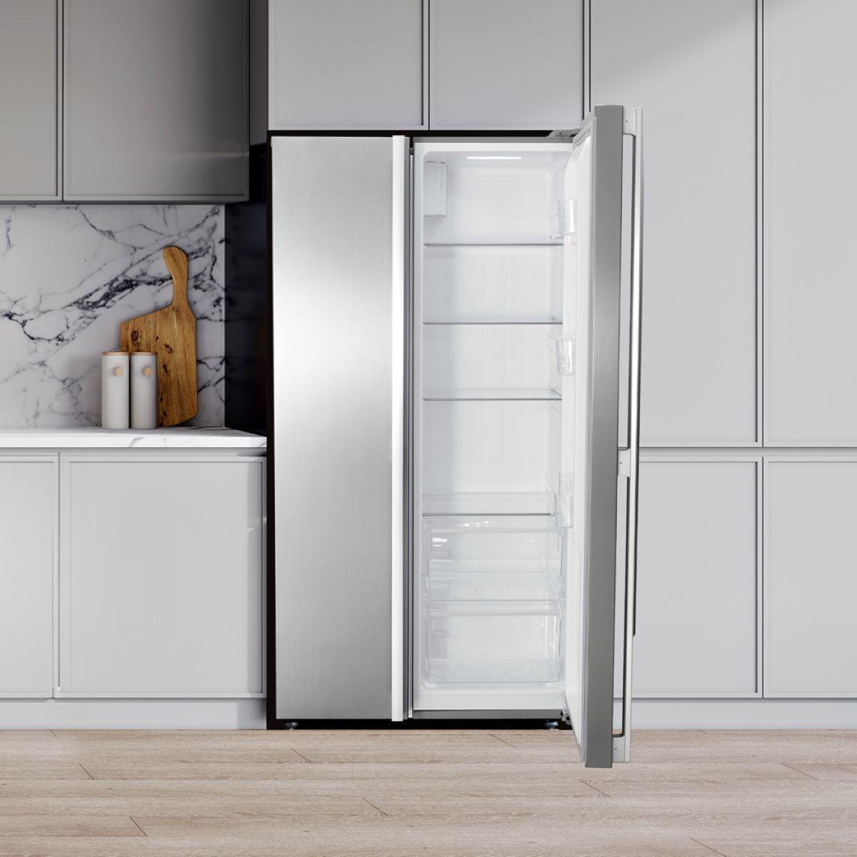 Refrigerador Side by Side Slim 442 Lts FDV Silver.-3