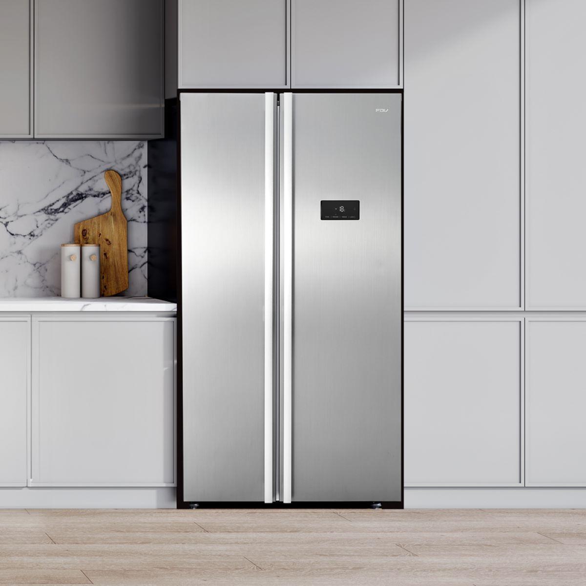 Refrigerador Side by Side Slim 442 Lts FDV Silver.-4