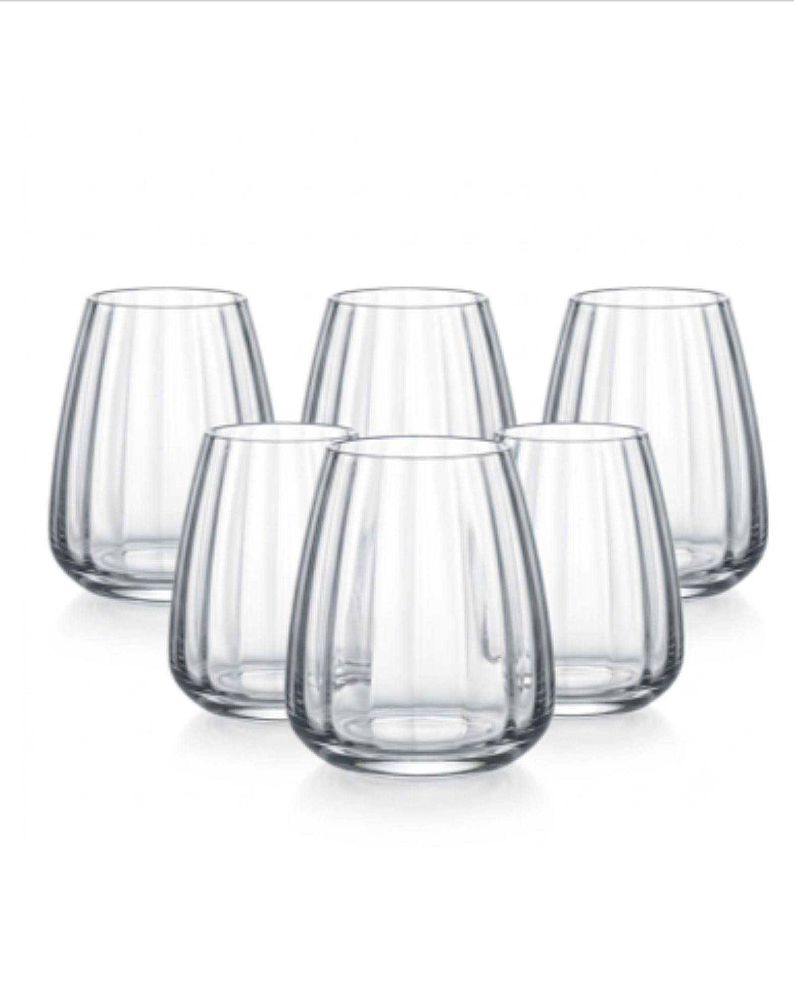 Set X6 Vasos de vidrio Prisma Coquinaria 390ml-0