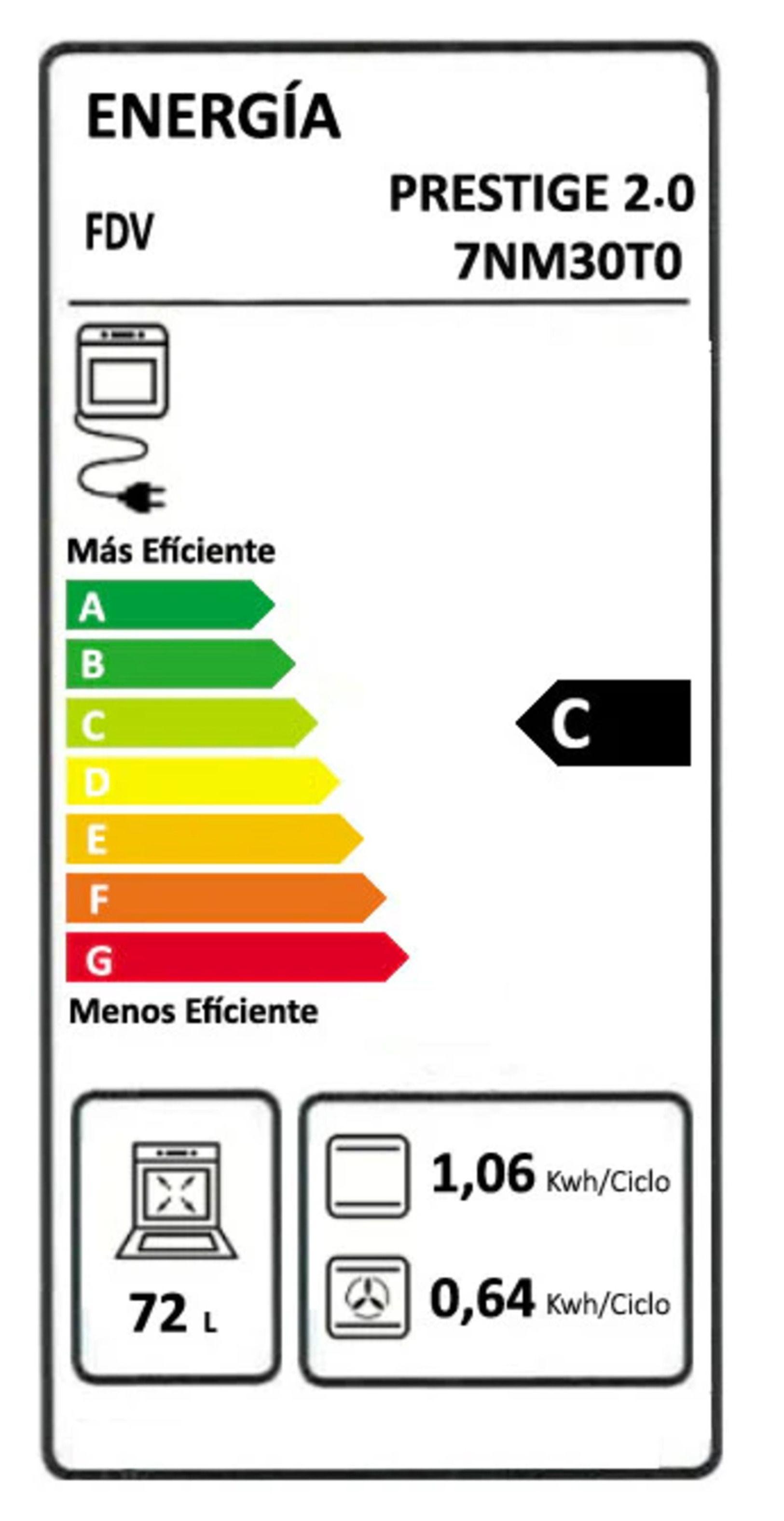 Horno Empotrado Prestige 72 Lts FDV-6