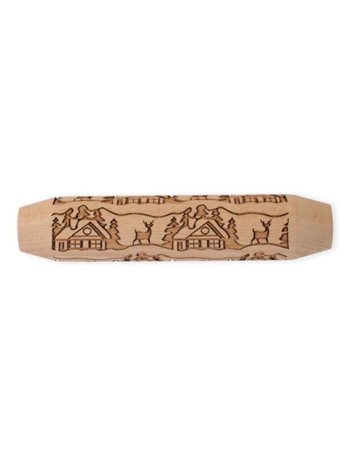 Woodland Cottage Embossed Rolling Pin Nordic Ware-0
