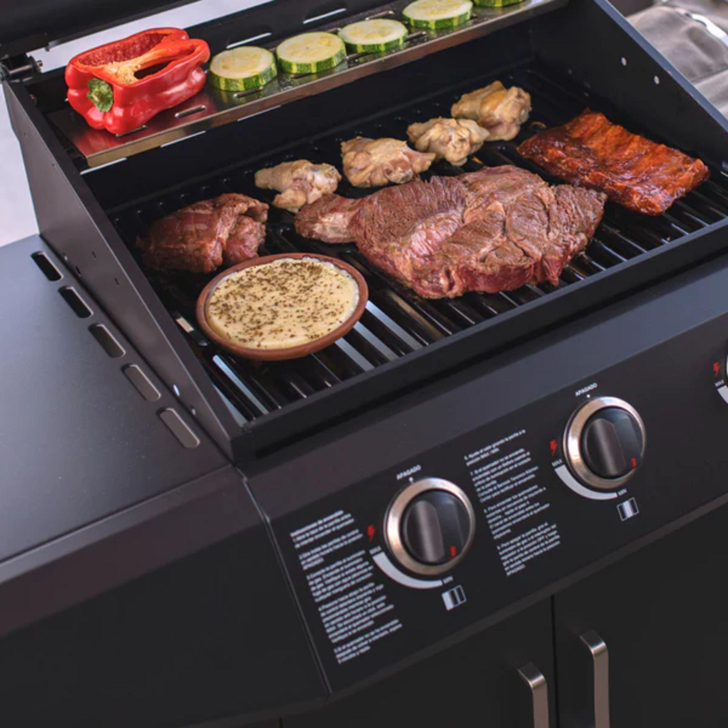 Parrilla gas Essence black 3Q FDV-6