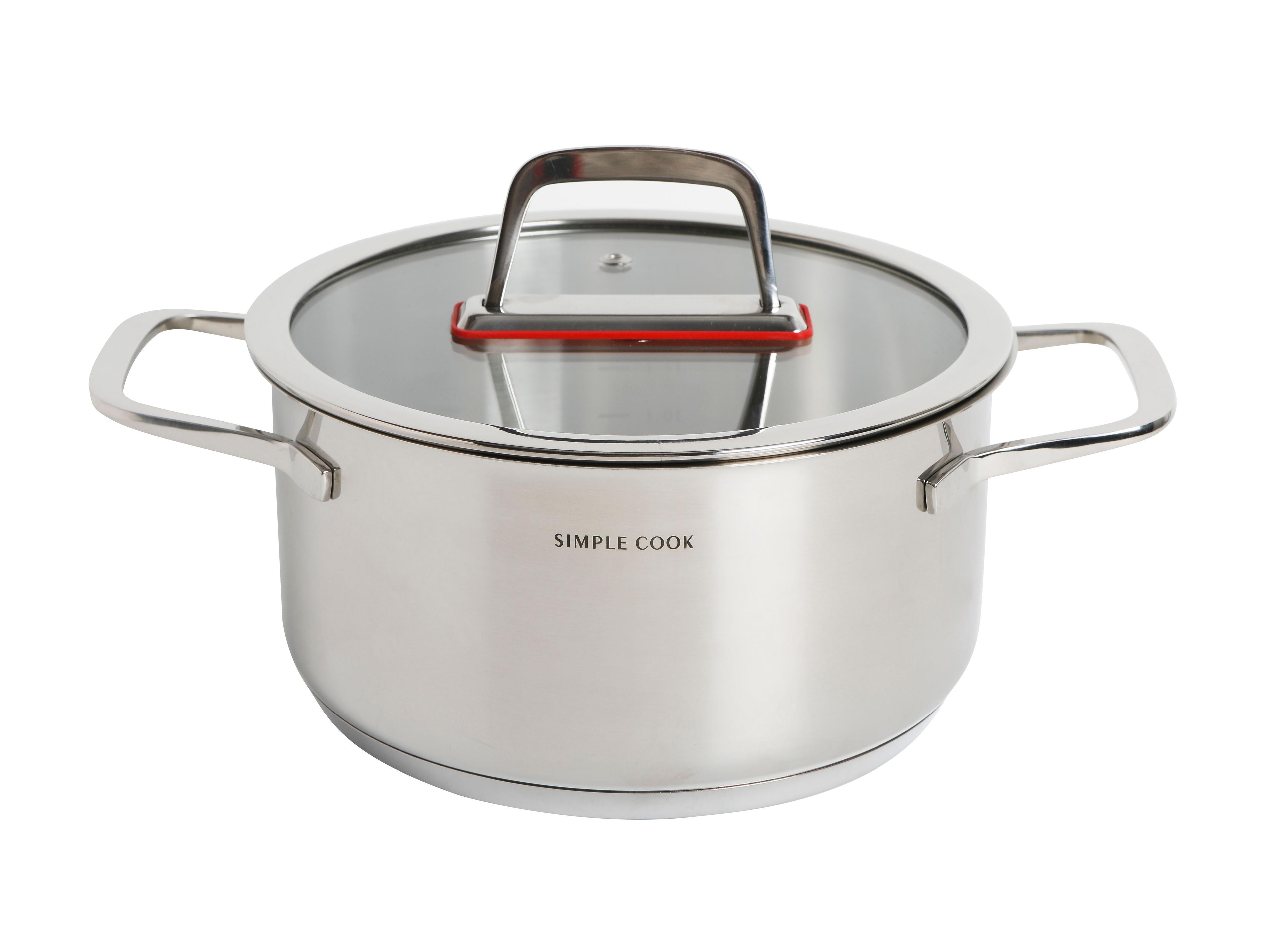 Bateria Simple Cook Burdeos 7pzs-6