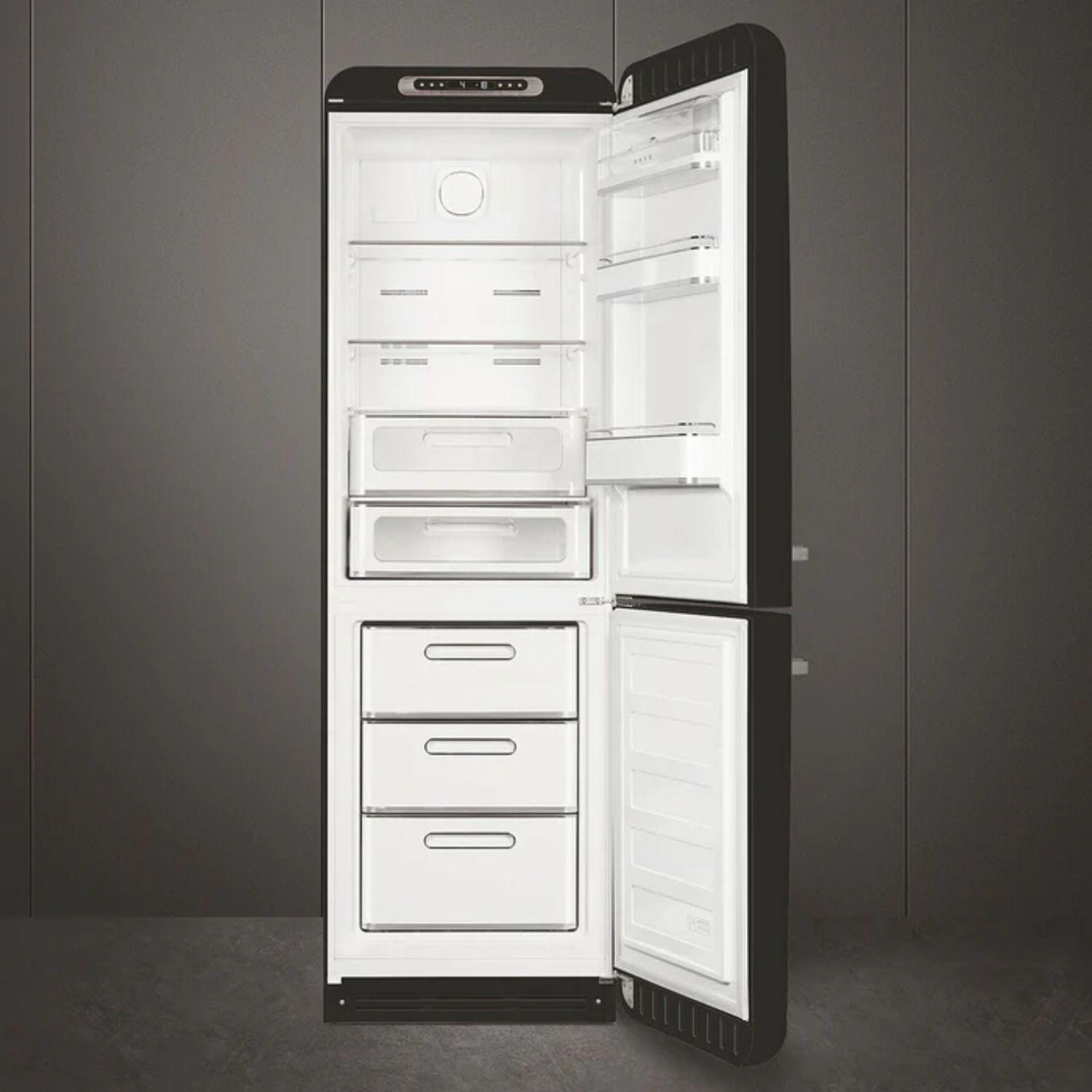 Refrigerador Bottom Freezer DX FAB32 331 Lts Smeg Negro-1