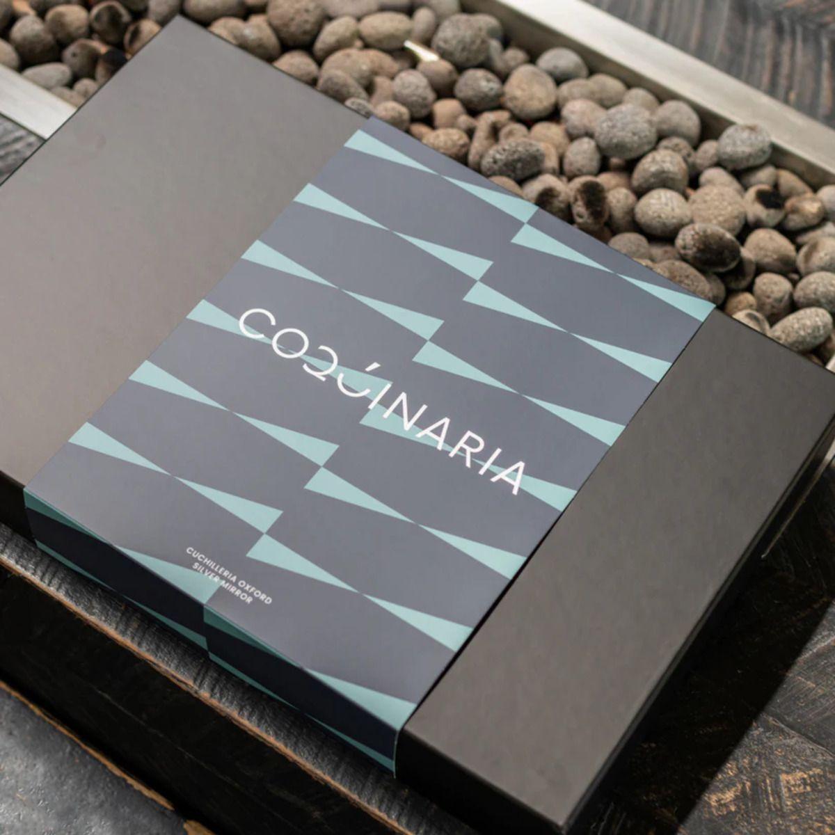 Set de Cuchilleria Oxford 6 Personas 42pzs Silver Mirror finish Coquinaria-2