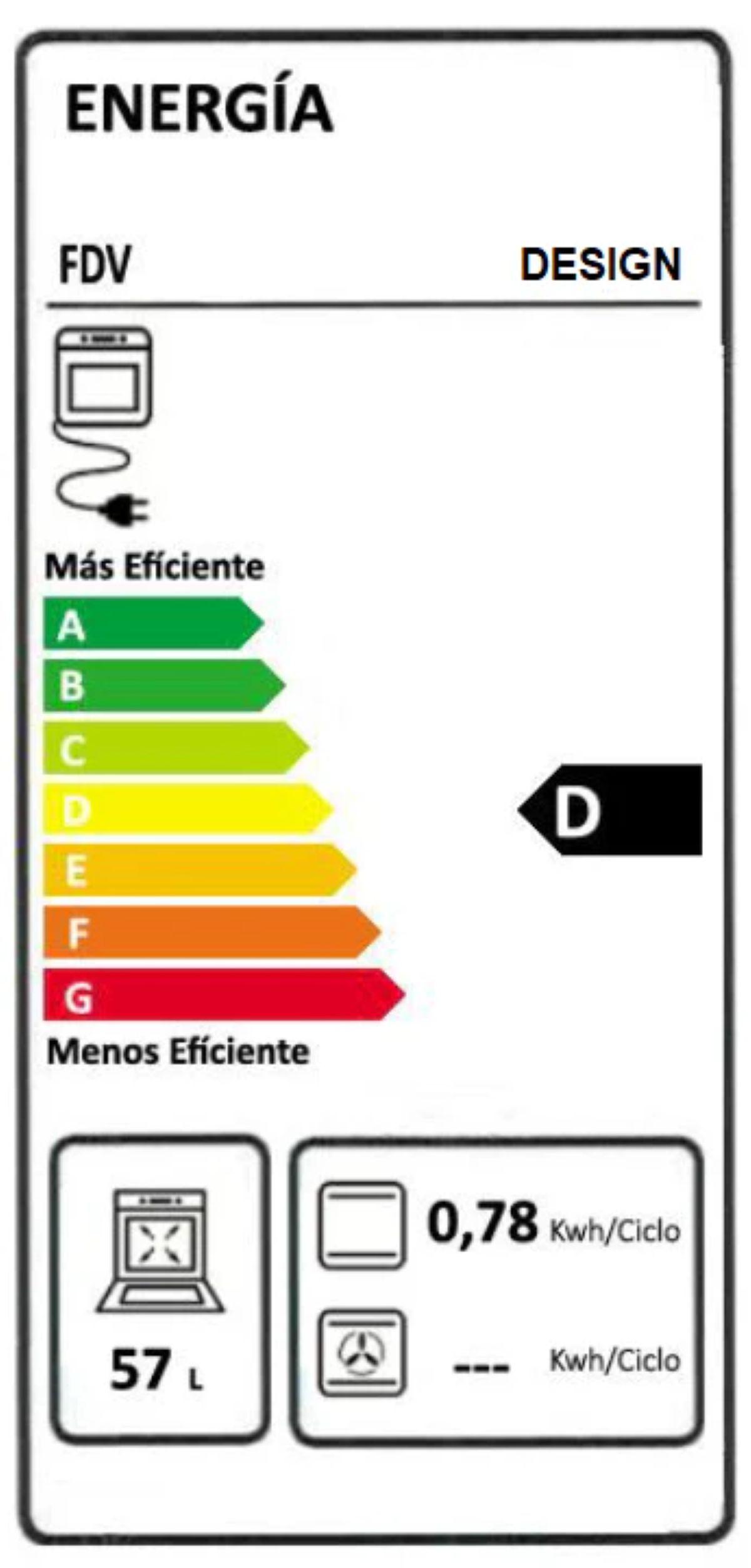 Horno Empotrado Design 60 Lts FDV-5