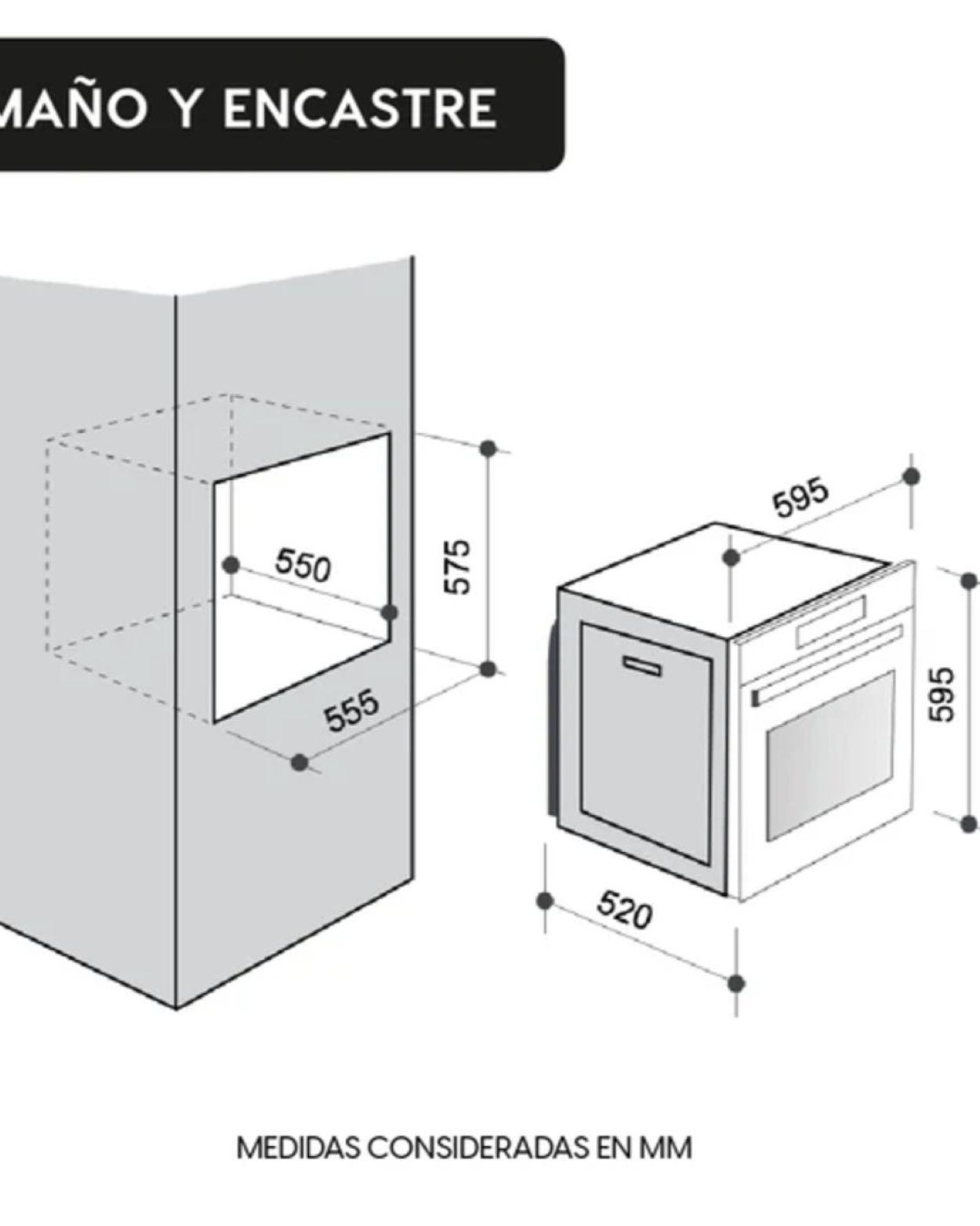 Horno Empotrado Design 60 Lts FDV-5