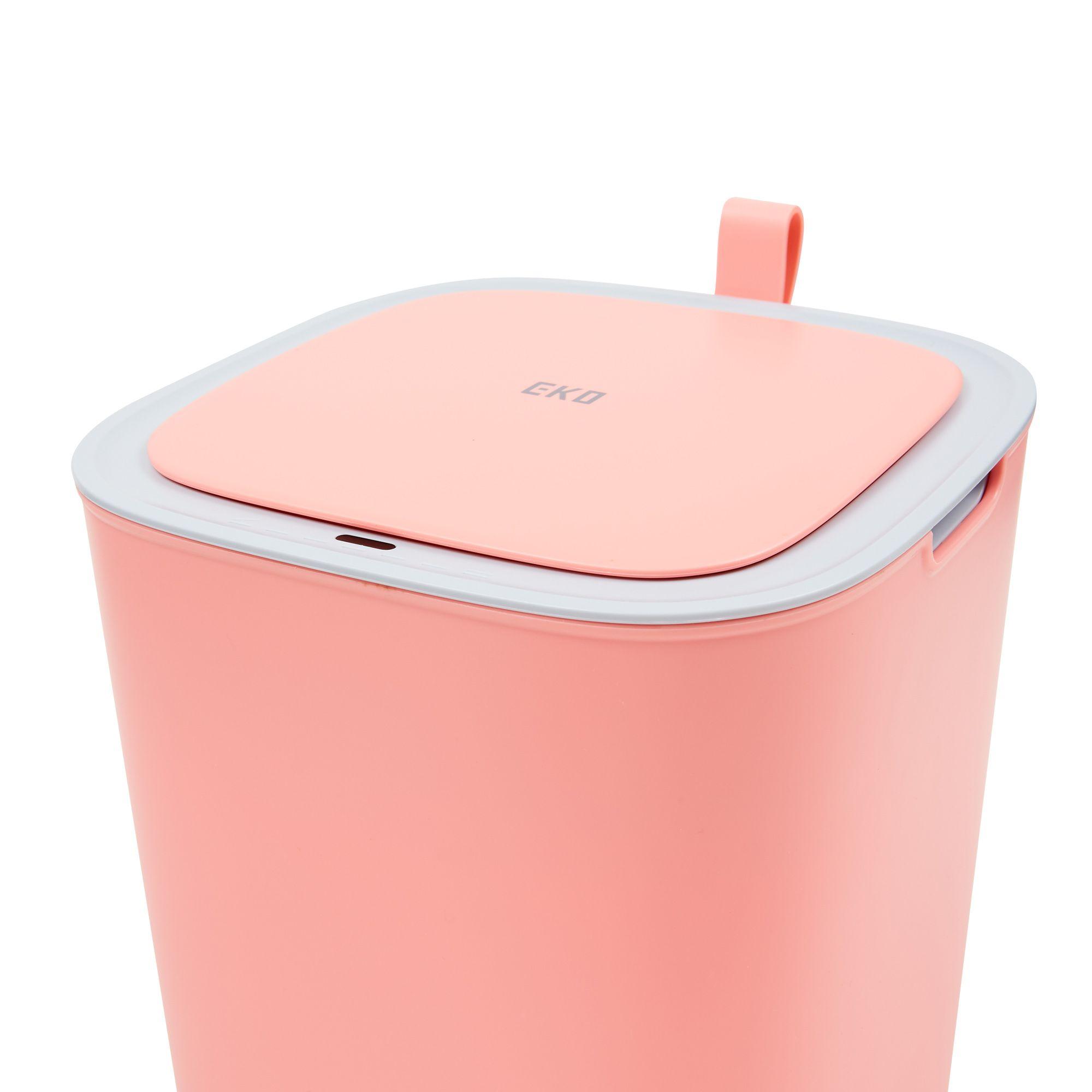 Basurero Eko Moran rosado con sensor 12L-2