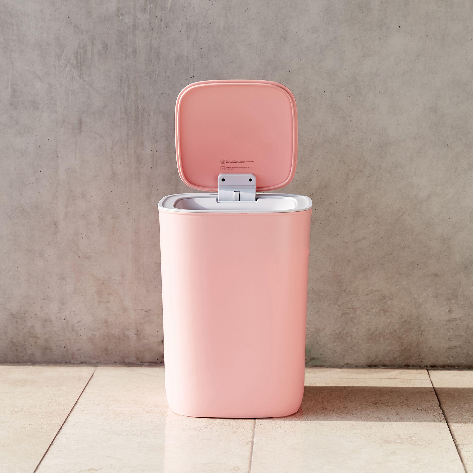 Basurero Eko Moran rosado con sensor 12L-4