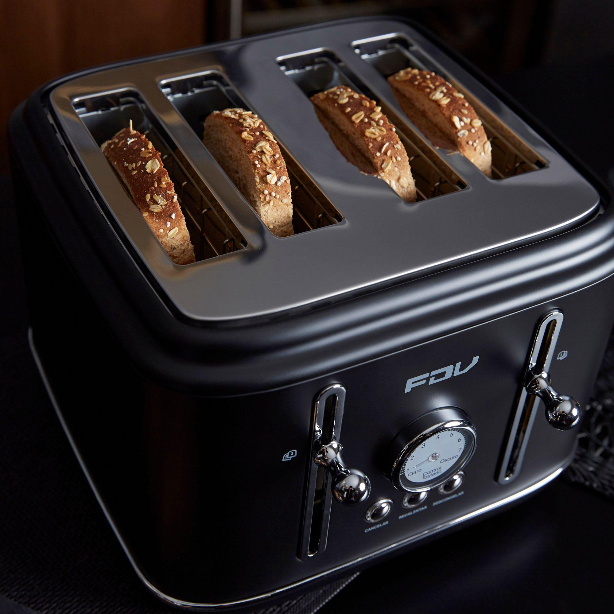 Tostador 4 Rebanadas Iconic Black FDV-2