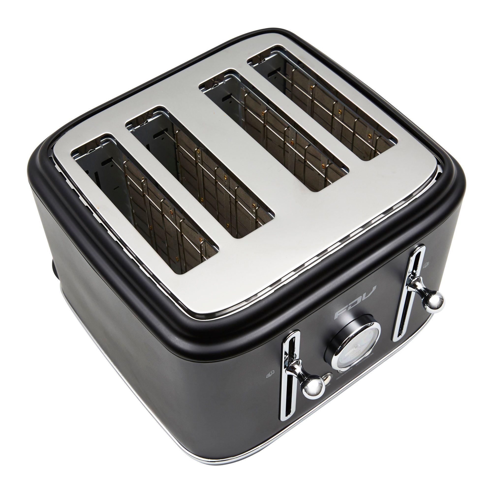 Tostador 4 Rebanadas Iconic Black FDV-5