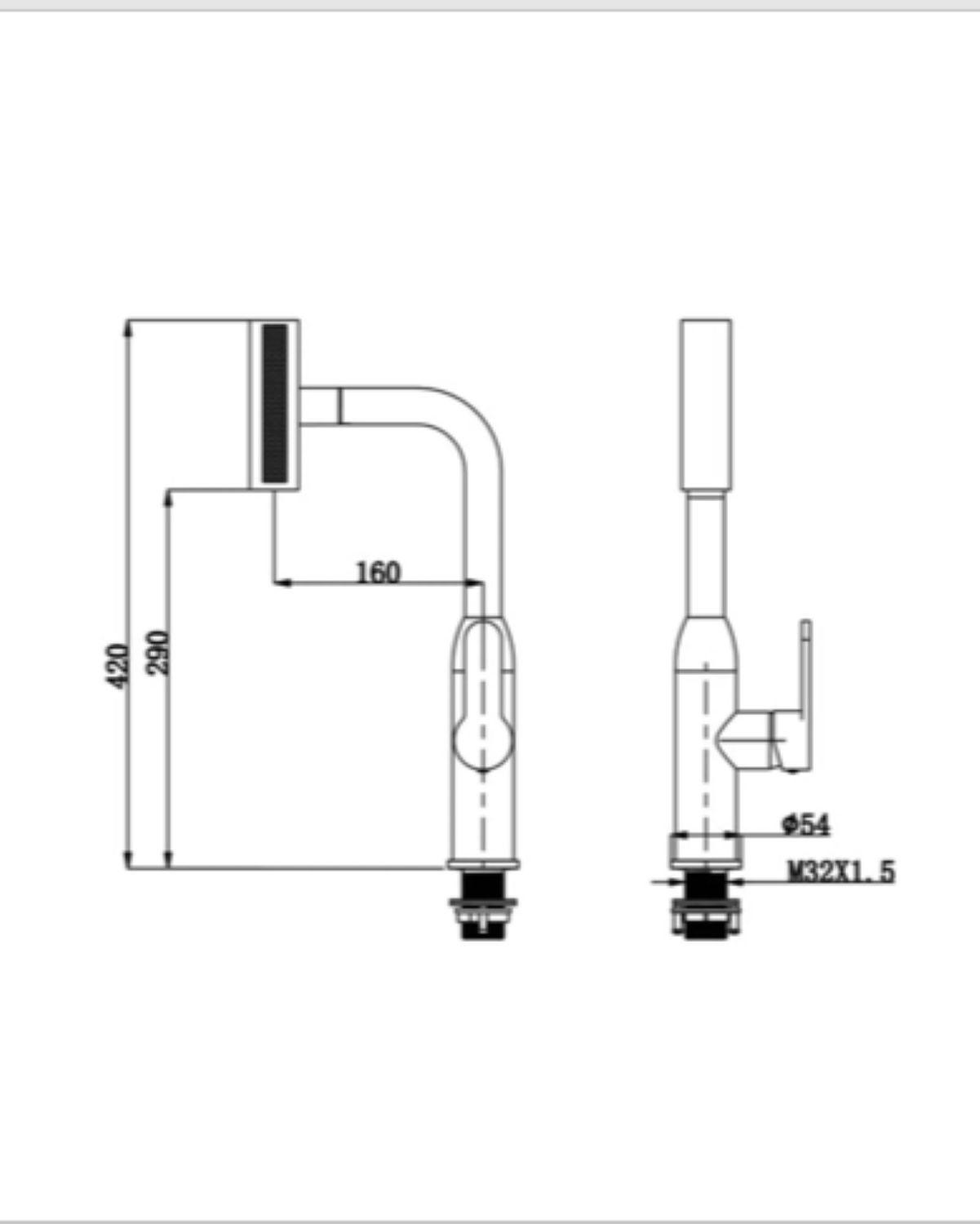 Grifería flexible Axis FDV-3
