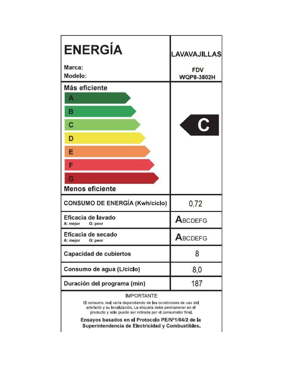 Lavavajillas FDV Dinamic 8C Silver-6