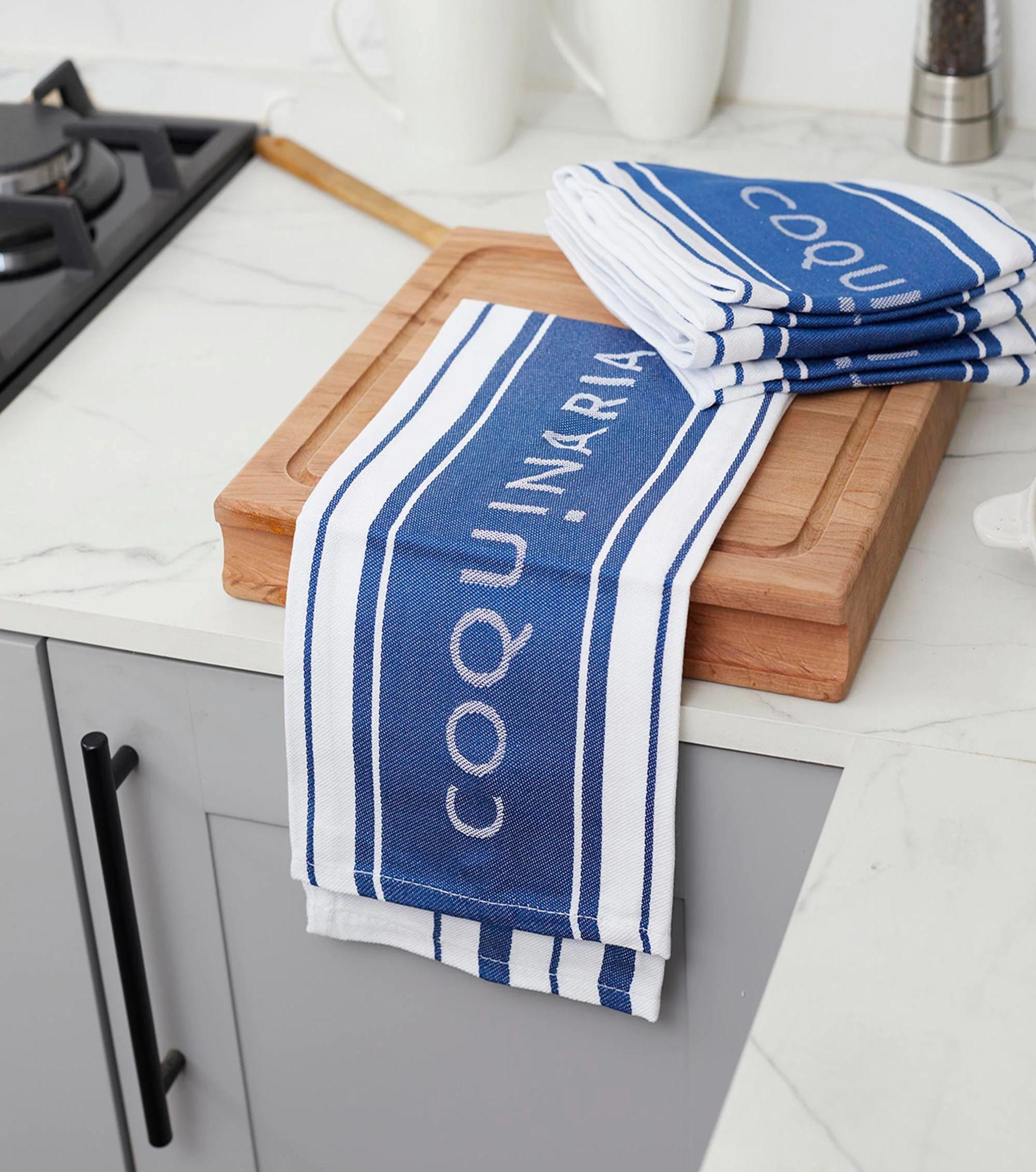 Set 4 Paños de Cocina Azules Coquinaria-2