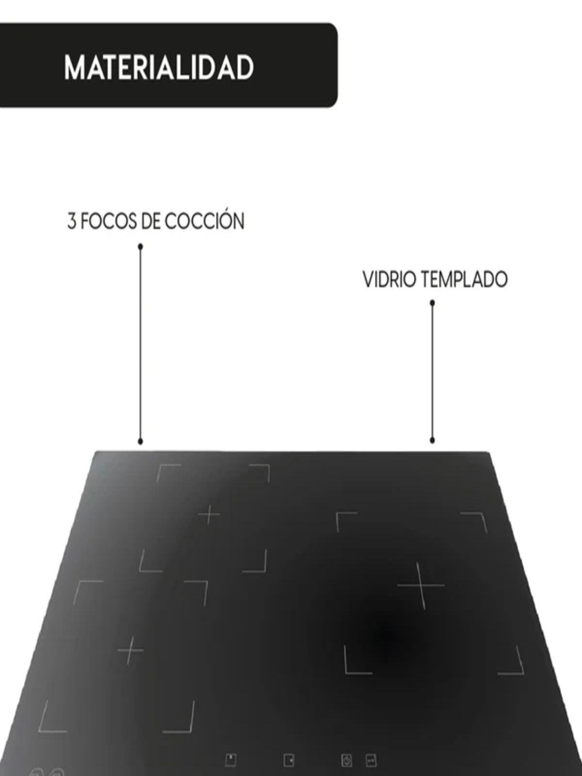 Encimera Vitrocerámica 3 Plus 3 Quemadores 60 cm Kubli-4