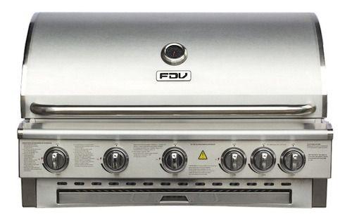 Parrilla Empotrada A Gas Licuado Fdv Deluxe 5 Quemadores-0