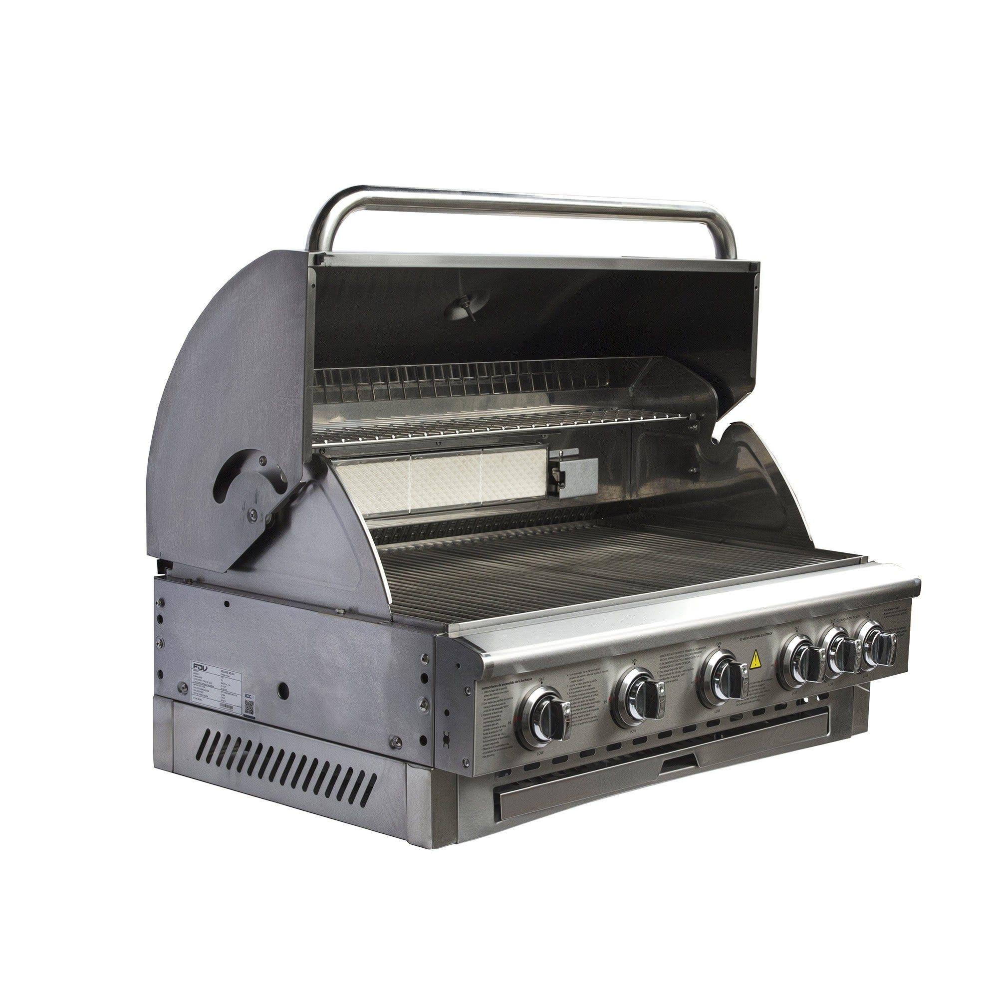 Parrilla Empotrada A Gas Licuado Fdv Deluxe 5 Quemadores-3